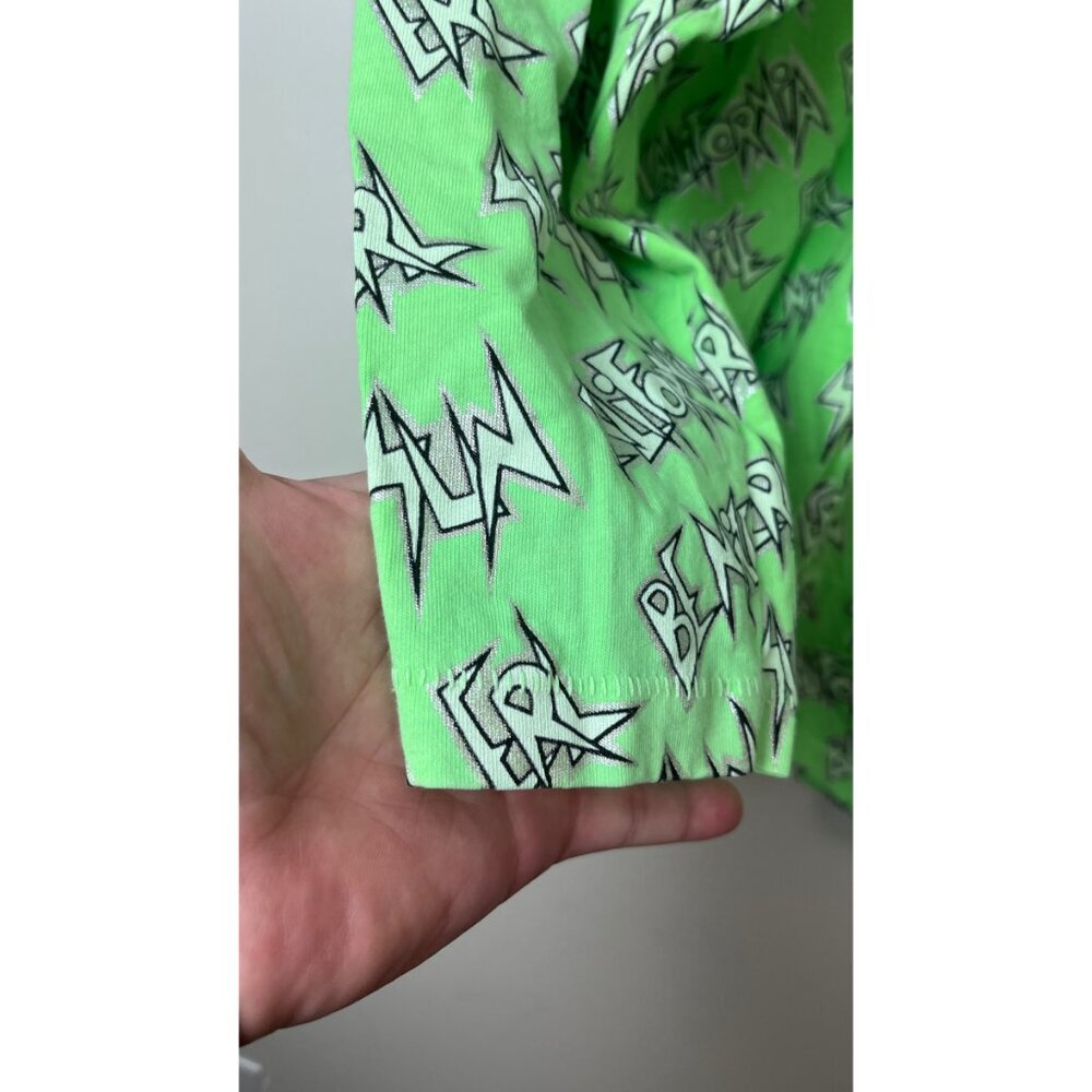 ERL SURF VENICE BEACH METALLIC SCRIPT PRINT LONG SLEEVE SHIRT - Picture 5 of 9